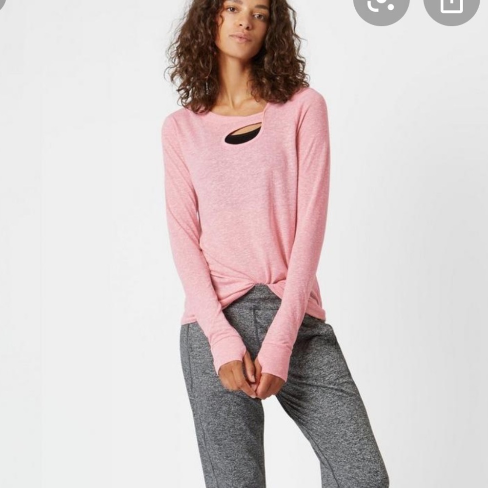 Sweaty Betty twist layering top